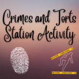 Crime and Tort Business Law Station Activity