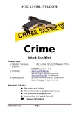 Crime and the Law Work Booklet (39 pages)