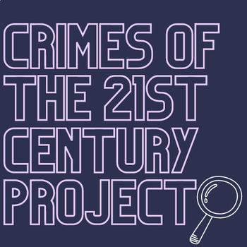 Preview of Crimes of the 21st Century Poster Project (Easy/No Prep/Final Project)
