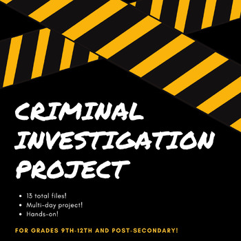 Preview of Criminal Investigation Project (Full Scale)
