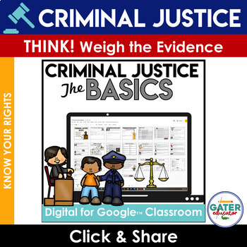 Preview of Criminal Justice | Bill of Rights | Digital for Google Classroom