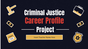 Preview of Criminal Justice Career Profile Project