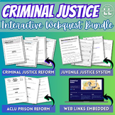 Criminal Justice Interactive Webquest Bundle