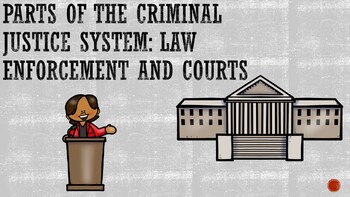 Preview of Criminal Justice: Intro to Law Enforcement and Courts PowerPoint and Activities