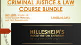 Criminal Justice & Law Course Bundle