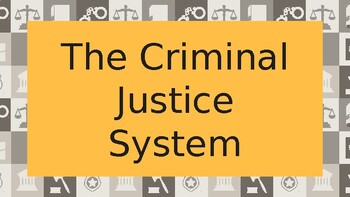 Preview of Criminal Justice Overview