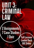 Criminal Law: Full Unit - Understanding Canadian Law: (CLU3M)