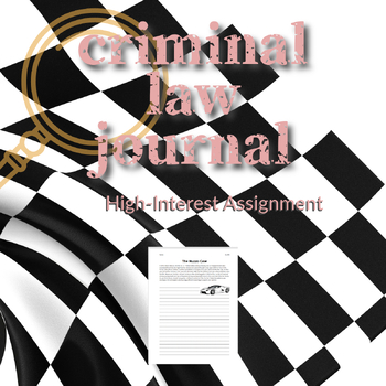 Preview of Criminal Law Journal: Understanding Canadian Law (CLU3M)
