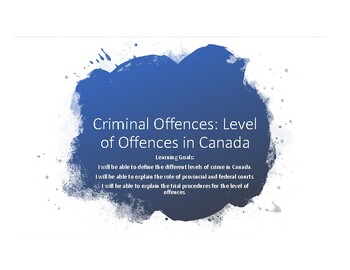 Preview of Criminal Offences Work Package