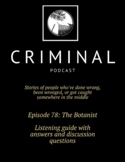 Criminal Podcast Listening Guide with Answers- Ep 78: The 