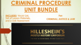 Criminal Procedure Unit Bundle