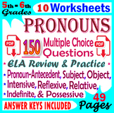 Pronouns Worksheets. Relative, reflexive, possessive prono