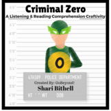 Criminal Zero - A 100th Day of School CCSS Writing and Lis