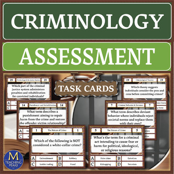 Preview of Criminology: Assessment Task Cards