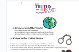 Criminology - Two Truth & A Lie