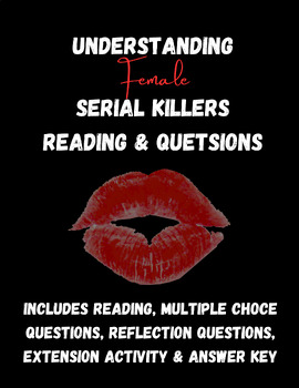 Preview of Criminology- Understanding the Female Serial Killer Reading & Questions