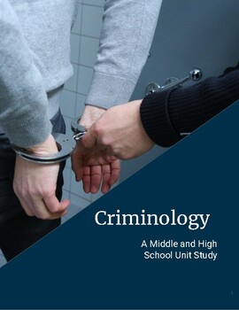 Preview of Criminology Homeschool Unit Study