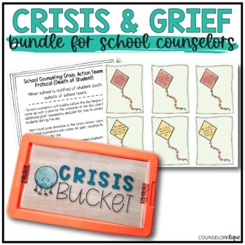 Preview of Crisis and Grief Bundle for School Counselors
