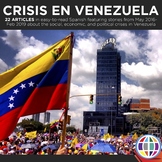 Crisis in Venezuela: 22 news articles in Spanish from 2016