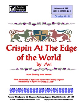 Preview of Crispin At the Edge Of the World by Avi: Grades 6-8