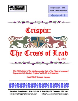 Preview of Crispin: The Cross of Lead by Avi - Grades 6-8