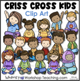 Criss Cross Kids Clip Art