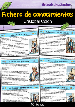 Preview of Cristóbal Colón - Fichero de conocimientos - Personajes famosos (Español)