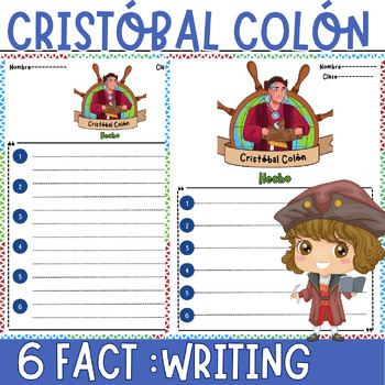 Preview of Cristóbal Colón Hecho | Spanish Christopher Columbus Six Facts / Día de la Raza