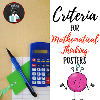 Preview of Criteria for Mathematical Thinking Posters