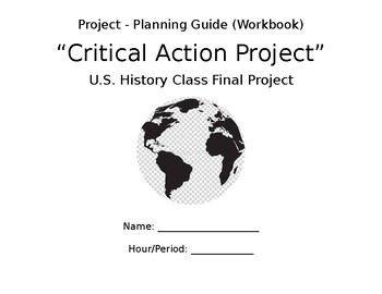 Preview of Critical Action Project Workbook - UN Sustainable Dev. Goals (Online Learning)
