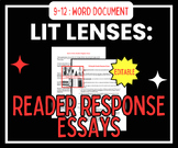 Critical Lens: High School Reader Response Essay Direction