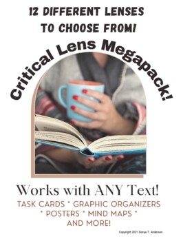 Preview of Critical Lenses Mega pack!(Graphic Organizers, Posters, Mindmaps, Concept Maps!)