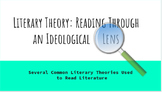Critical Lenses: Several Types of Literary Theory