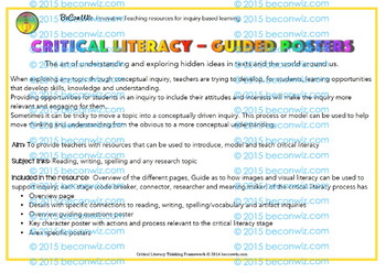Preview of Critical Literacy – Guided posters