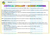 Critical Literacy – Guided posters