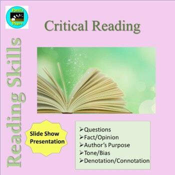 Preview of Reading Skills: Critical Reading Introduction Distance Learning