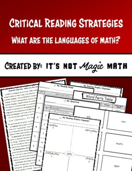 Preview of Critical Reading (AVID): What are the languages of math?