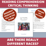 Critical Thinking Activities - Are there Different Races?