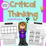 Critical Thinking Activities  - Following Directions- Occu