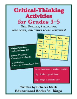Preview of CRITICAL-THINKING ACTIVITIES FOR GRADES 3-5