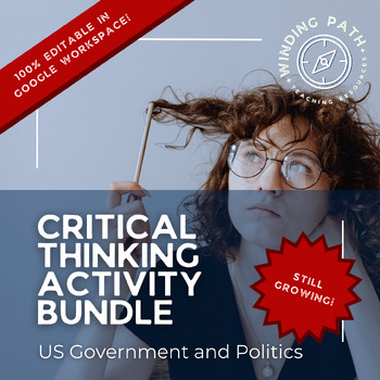 Preview of Critical Thinking Activity Bundle for Issues in Civics and US Government