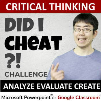 Preview of Back to School Critical Thinking Activity: Did I cheat? Round 1