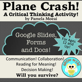 Critical Thinking Activity: Plane Crash! with Google Apps 