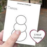 Critical Thinking Activity for Kids- Snowman Challenge