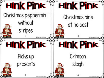 CHRISTMAS HINK PINKS HINKY PINKIES et al Critical Thinking Vocabulary GATE