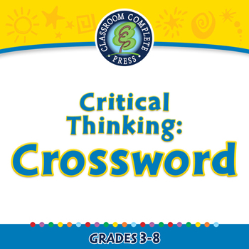 Preview of Critical Thinking: Crossword - NOTEBOOK Gr. 3-8