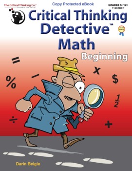 Preview of Critical Thinking Detective – Math Beginning, Fun Mystery Cases for Grades 5+