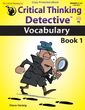 Preview of Critical Thinking Detective – Vocabulary Book 1, Fun Mystery Cases for Grades 5+