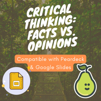 Preview of Critical Thinking: Fact Vs. Opinion Lesson and Review Activity