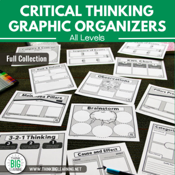 Preview of Critical Thinking Graphic Organizer Collection